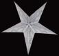 Preview: Baby Curves white / Glitter - Foldable glowing Paperstar with 5 points, 40 cm